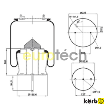 Air Bellow  Air Spring FOR SCANIA 50304-K1440304